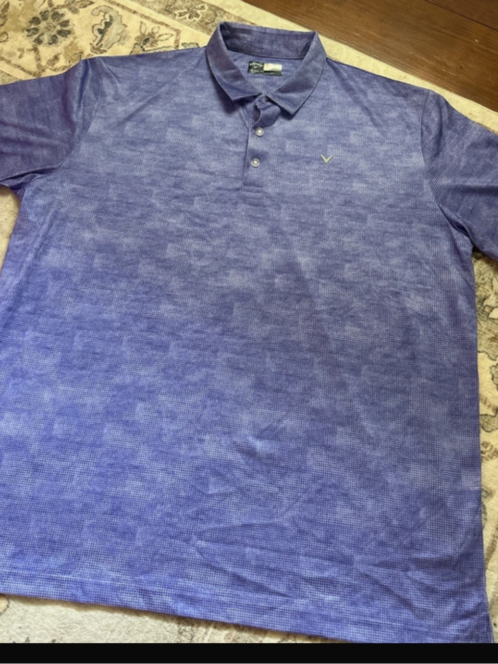 Men’s Callaway Opti-Dri Purple Golf Shirt- XXL